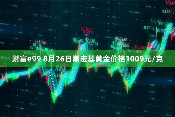 财富e99 8月26日潮宏基黄金价格1009元/克